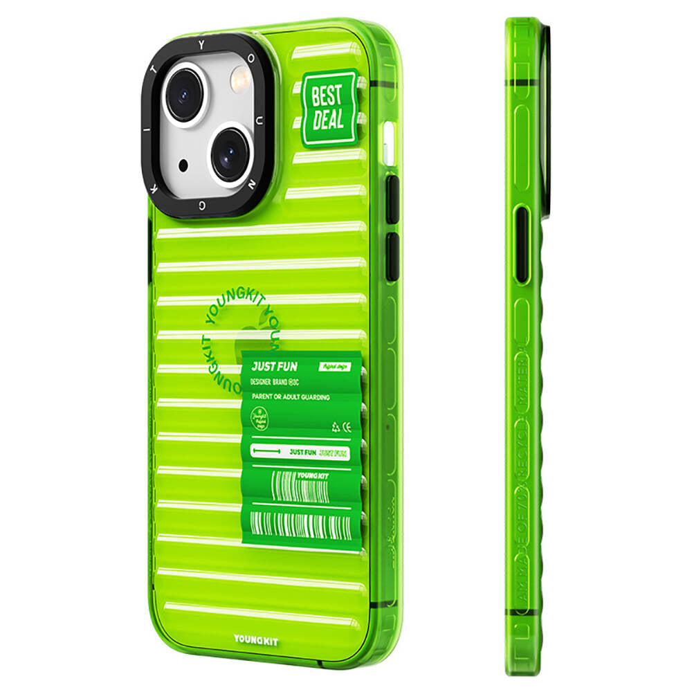 YoungKit Fluorite Serisi iPhone 13 Şeffaf Renkli Tasarım Telefon Kılıfı - 1 YoungKit Fluorite Serisi iPhone 13 Şeffaf Renkli Tasarım Telefon Kılıfı - 1